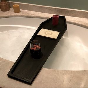 Coffin bath tray